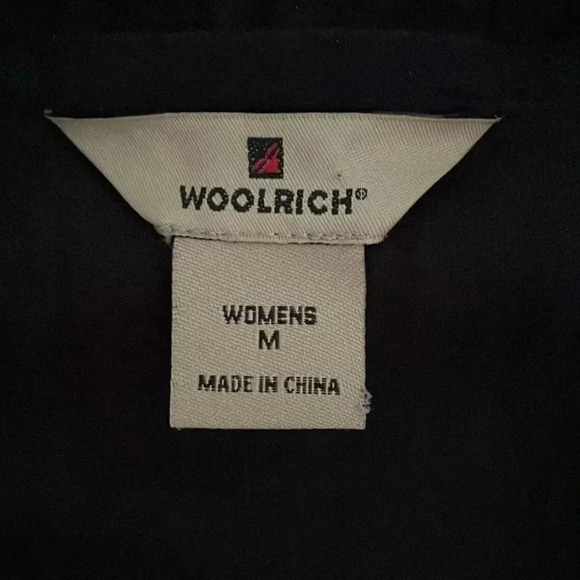 Woolrich Corduroy Black Cotton Bomber Jacket Vintage Kinsdale Zip Up Women Sz M - Picture 7 of 8